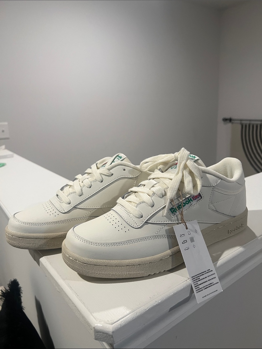 Reebok Men’s Sneakers in Cream and White